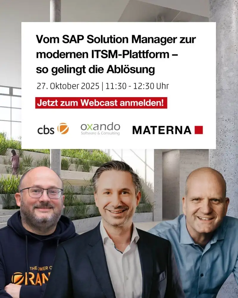 Webcast SAP Cloud ALM