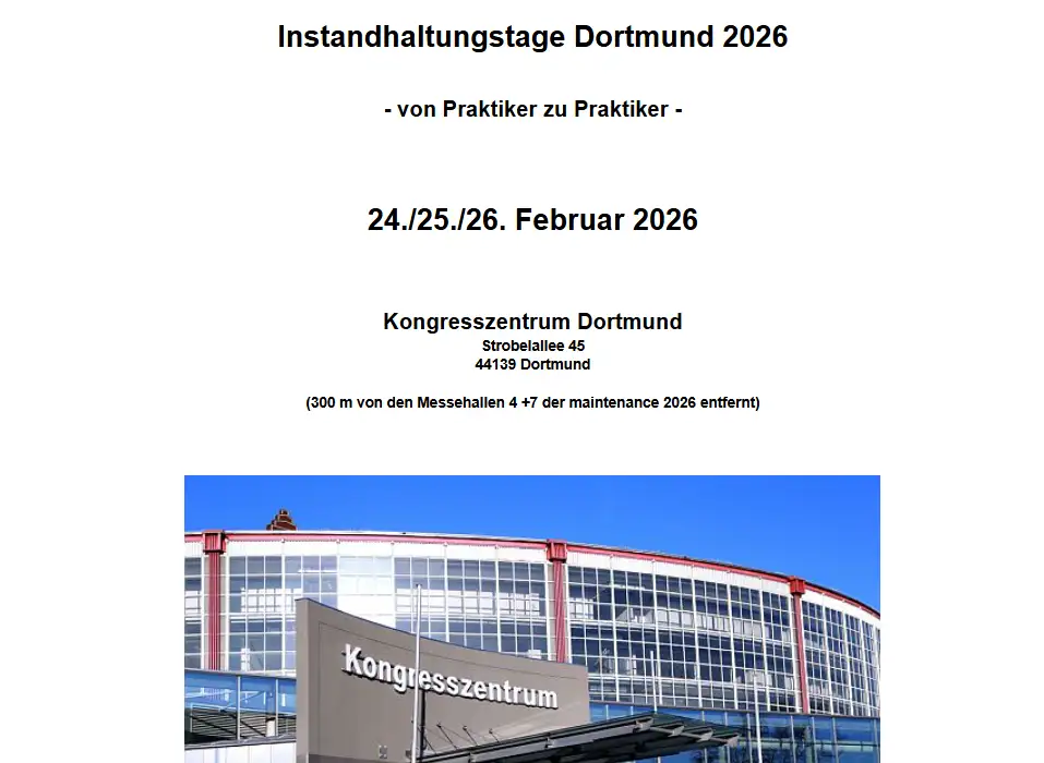 Instandhaltungstage Walter Müller 2026