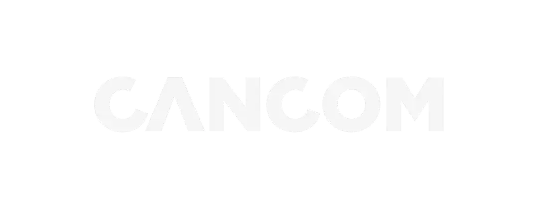 Logo der Marke CANCOM: der Schriftzug ‚CANCOM‘ in weißen Großbuchstaben